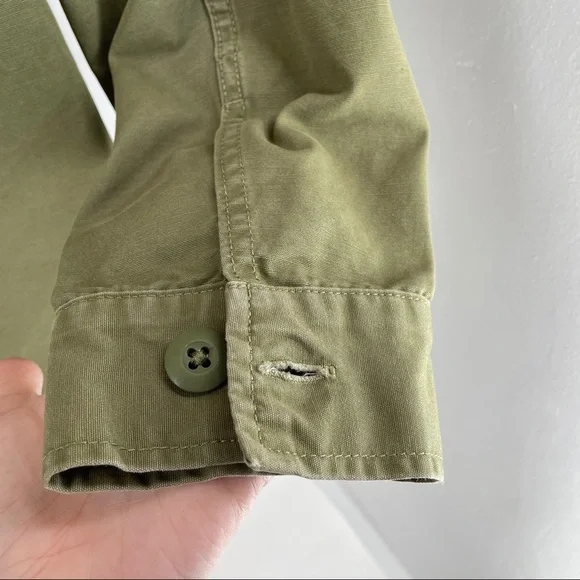 Levi's Olive Utility Jacket with Floral Embroidery - Picture 8 of 8